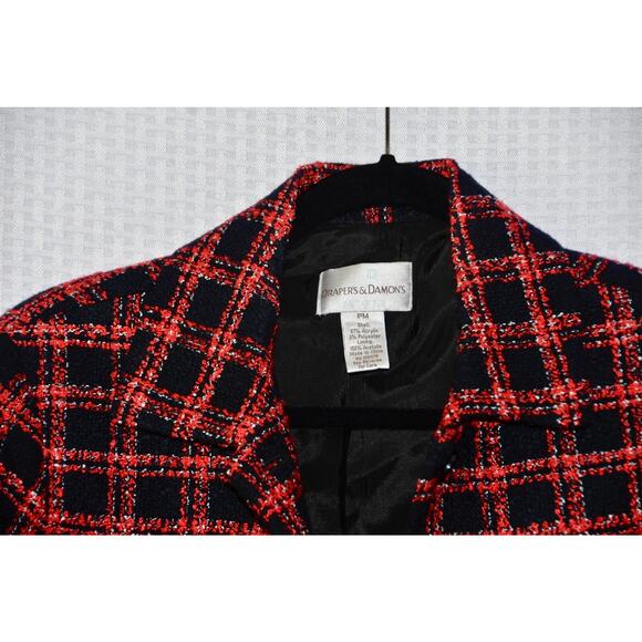 Drapers & Damon's Tweed Lined Blazer Jacket Size PM - Picture 3 of 5